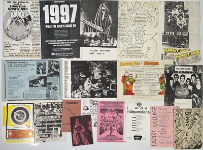 Lot 302 - CONCERT / EVENT HANDBILLS AND MINI POSTERS INC KLF / GENESIS P.ORRIDGE.