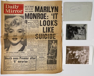 Lot 170 - MARILYN MONROE - VINTAGE GLASS NEGATIVE WITH IMAGE FROM SET OF 'BUS STOP' (1956)