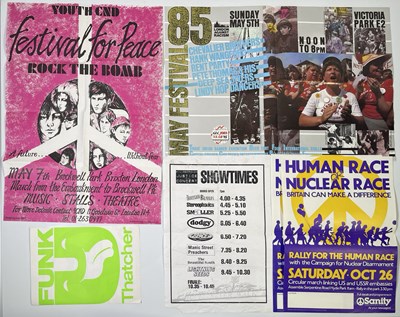 Lot 305 - ROCK AGAINST RACISM - BENEFIT FESTIVALS - POSTERS / BADGES.