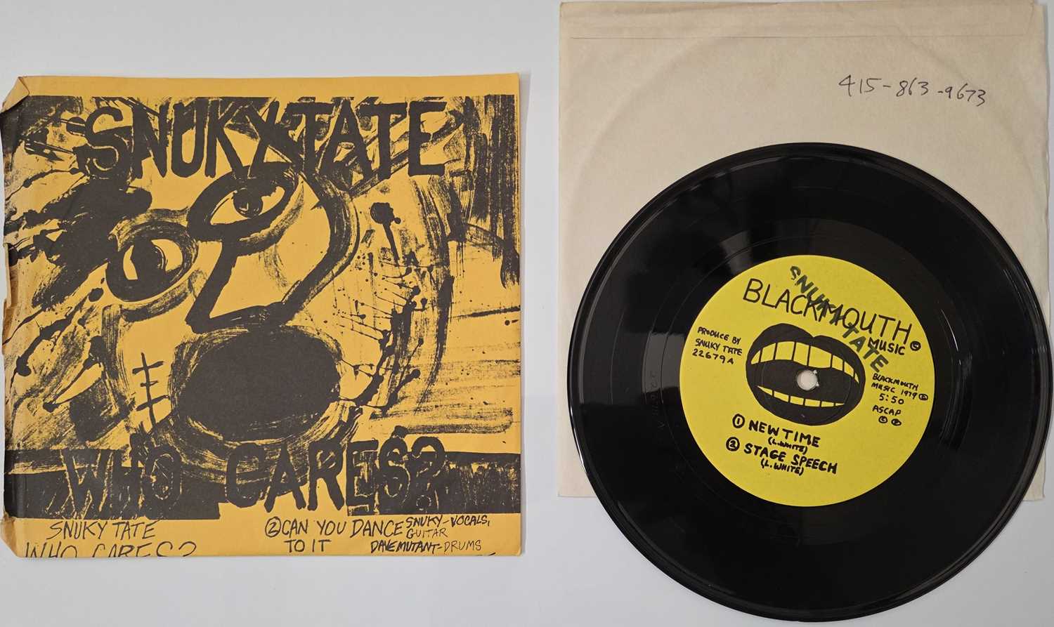 Lot 4 - SNUKY TATE - 'WHO CARES?' 7" EP - USA 1979 FOLD-OUT SLEEVE - RARE PUNK ROCK