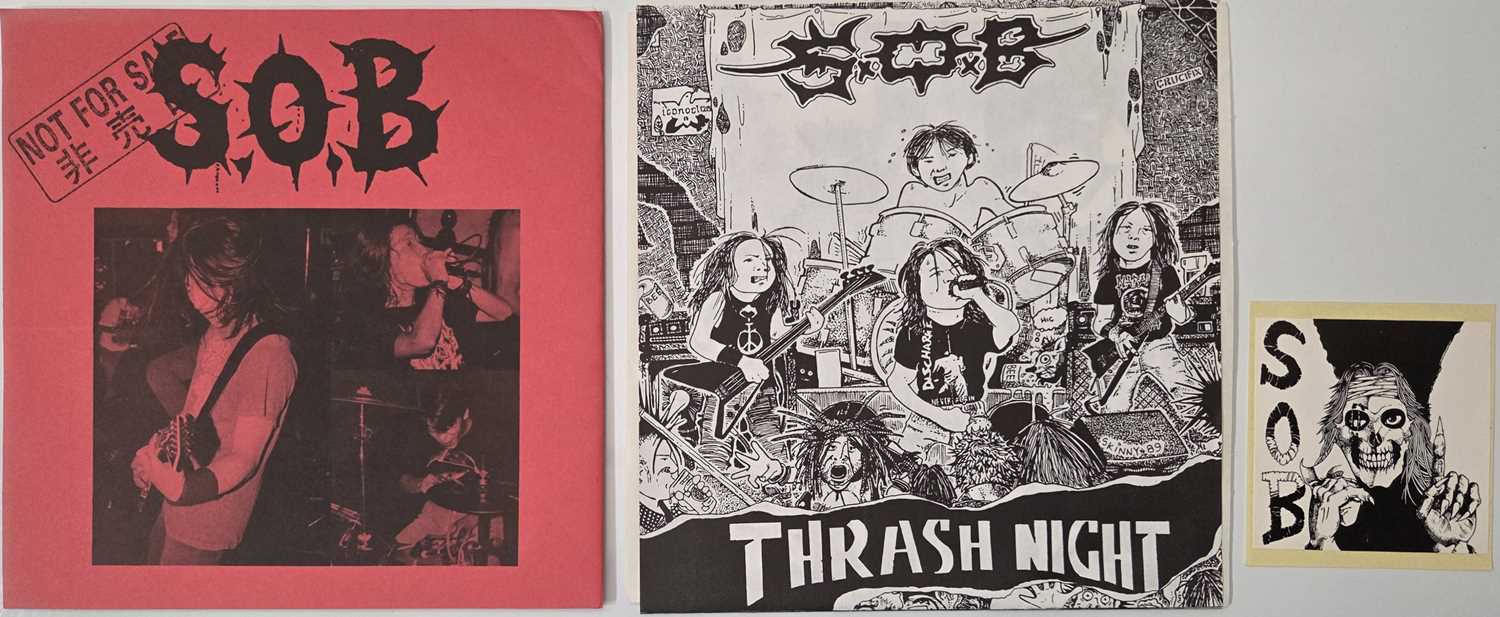 Lot 5 - SABOTAGE ORGANIZED BARBARIAN 7" RARITIES PACK - 80'S JAPANESE HARDCORE/GRINDCORE