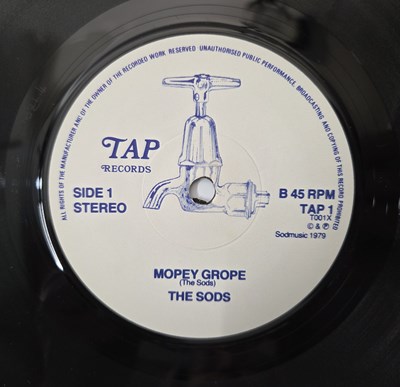 Lot 6 - THE SODS 7" SINGLES + ACETATE PACK WITH LETTER - RARE 70'S PUNK ROCK