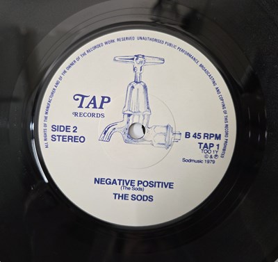 Lot 6 - THE SODS 7" SINGLES + ACETATE PACK WITH LETTER - RARE 70'S PUNK ROCK