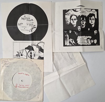 Lot 7 - SOFT CELL 7" SINGLES PACK WITH MUTANT MOMENTS W/L, PRESS SHEETS + MORE