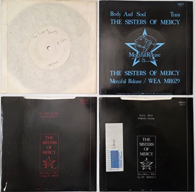 Lot 10 - THE SISTERS OF MERCY 7" SINGLES WITH 'BODY AND SOUL' WHITE LABEL