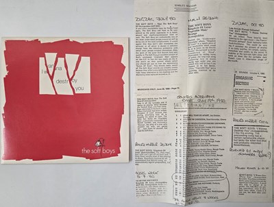Lot 13 - THE SOFT BOYS 7" SINGLES PACK - WITH LETTERS AND PRESS MATERIAL - UK PSYCH POWER POP