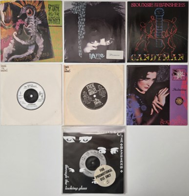 Lot 16 - SIOUXSIE & THE BANSHEES 7" SINGLES COLLECTION - WITH HAND WRITTEN DJ TIMINGS