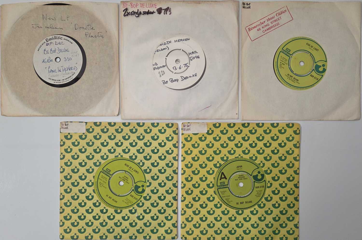 Lot 91 - BE BOP DELUXE - 7" PACK (INC ACETATE/ PROMO)