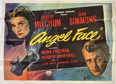 Lot 131 - ROBERT MITCHUM - ANGEL FACE (1953) ORIGINAL UK QUAD POSTER.
