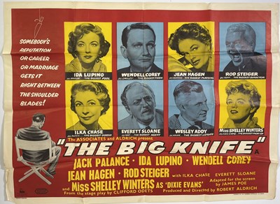 Lot 139 - THE BIG KNIFE (1955) - ORIGINAL UK QUAD POSTER.