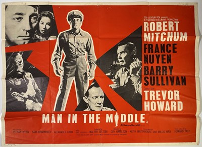 Lot 140 - MAN IN THE MIDDLE (1964) - ORIGINAL UK QUAD POSTER.