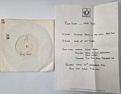 Lot 113 - PINK FLOYD - ANOTHER BRICK IN THE WALL 7" (WHITE LABEL - HAR5194)