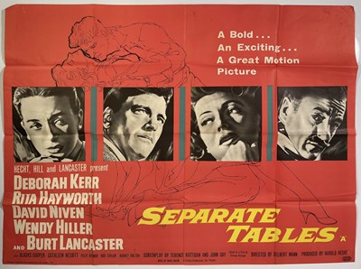 Lot 141 - SEPARATE TABLES (1958) - ORIGINAL UK QUAD