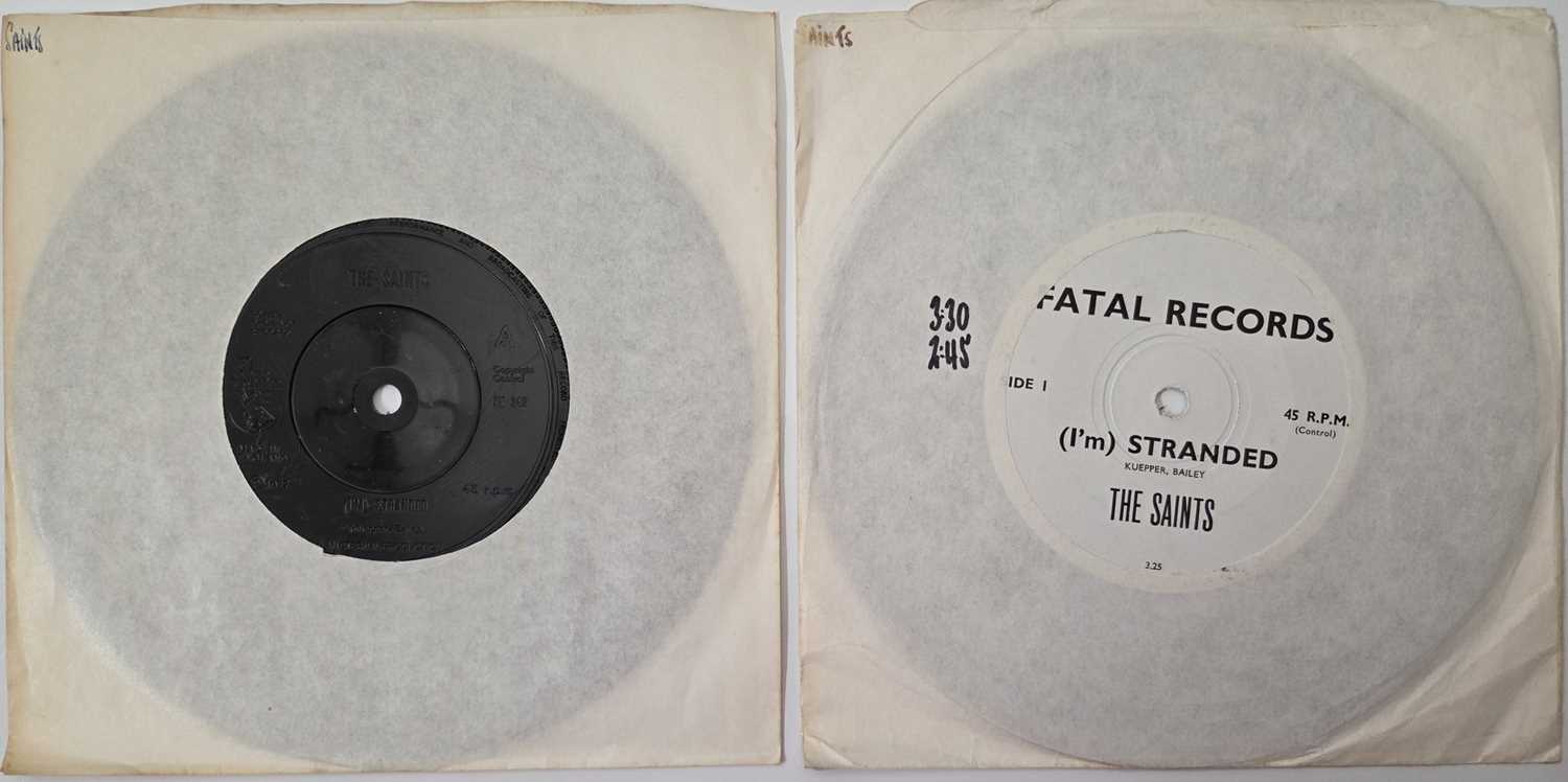 Lot 41 - THE SAINTS - I'M STRANDED 7" PACK - 1976 AUSSIE ORIGINAL + UK STOCK COPY
