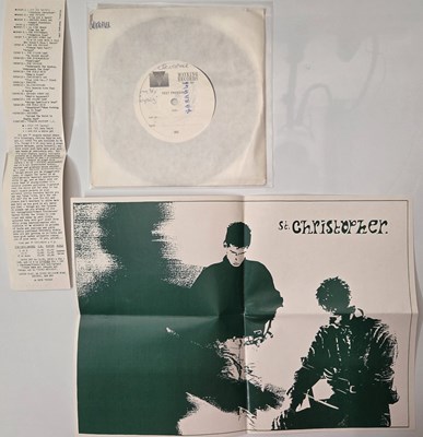 Lot 42 - ST. CHRISTOPHER 7" SINGLES, TEST PRESSINGS, PRESS MATERIAL, PROMOS