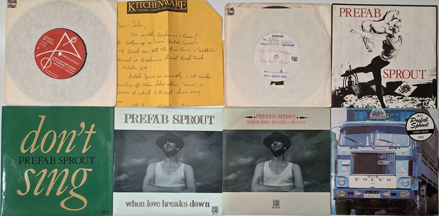 Lot 46 - PREFAB SPROUT - 7" SINGLES PACK WITH TEST PRESSING, RARITIES + MORE