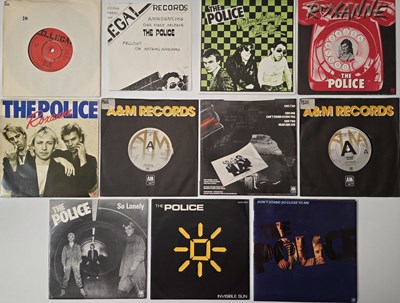 Lot 49 - THE POLICE - 7" SINGLES PACK WITH PRESS AND PROMO MATERIAL
