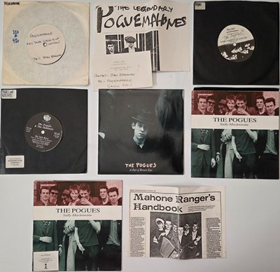 Lot 53 - THE POGUES - 7" PACK WITH WHITE LABEL OF 1ST SINGLE, PROMOS & MORE