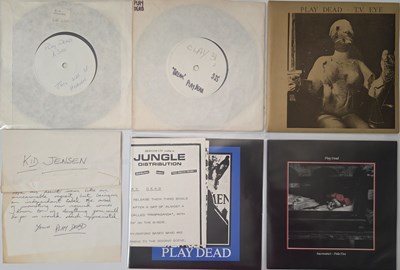 Lot 54 - PLAY DEAD - 7" SINGLES PACK WITH PROMOS, LETTERS AND PRESS MATERIAL