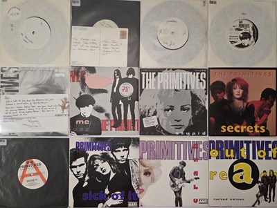 Lot 55 - THE PRIMITIVES - 7" SINGLES PACK WITH PROMOS, LETTERS, POSTCARDS, PRESS MATERIAL
