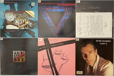 Lot 57 - CLASSIC PROG LPS - PETER HAMMILL, ROBERT FRIPP, PINK FLOYD WITH LETTERS/PRESS