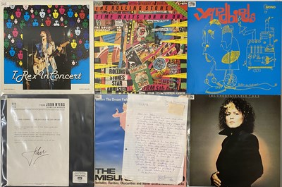 Lot 65 - PROG & CLASSIC ROCK LPS - PINK FLOYD, THE MISUNDERSTOOD, T-REX, LOU REED + LETTERS/PRESS