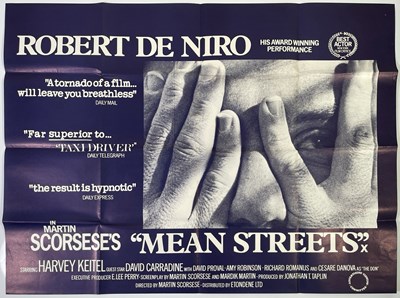 Lot 146 - MEAN STREETS (1973) - ORIGINAL UK QUAD POSTER.