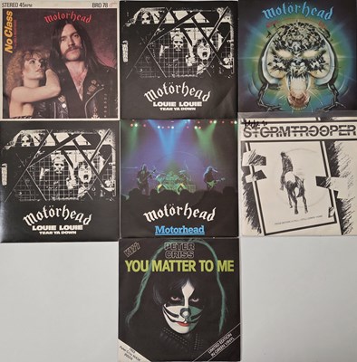 Lot 269 - HARD ROCK & METAL 7" SINGLES - MOTORHEAD, PETER CRISS, STORMTROOPER