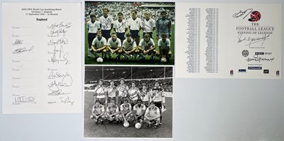 Lot 290 - FOOTBALL - ENGLAND TEAM SIGNED PHOTOGRAPHS.