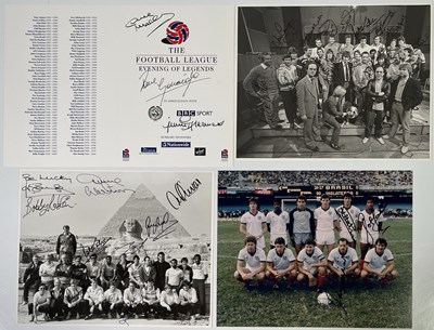 Lot 291 - FOOTBALL - ENGLAND SIGNED PHOTOGRAPHS.