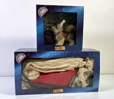 Lot 21 - STEIFF FULDA YUKON HUSKY AND SLEDGE WITH BASKET - 038617