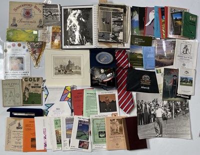 Lot 320 - GOLF MEMORABILIA.