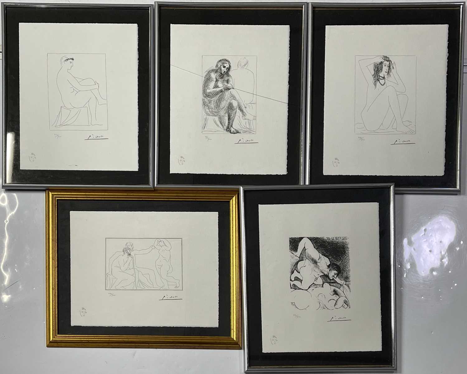 Lot 36 - PABLO PICASSO - FIVE LIMITED EDITION PRINTS FROM THE 347 SUITE.