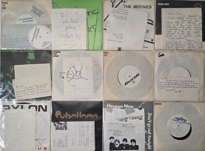 Lot 246 - NEW WAVE, POST-PUNK POWER-POP 7" SINGLES - MOST WITH LETTERS AND PRESS SHEETS