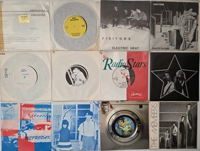 Lot 244 - POWER POP, NEW WAVE, POST-PUNK 7" SINGLES - THE MOTIVES, THE VISITORS, RADIO STARS