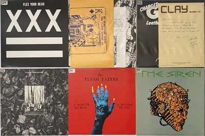 Lot 250 - HARDCORE & PUNK LPS - MINUTEMEN, G.B.H., THE SIREN, FLESH EATERS + PRESS/PROMO INSERTS