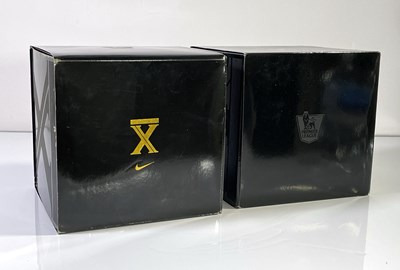 Lot 294 - FOOTBALL - A PAIR OF PRESENTATION '10,000 PREMIER LEAGUE GOALS' BALLS.