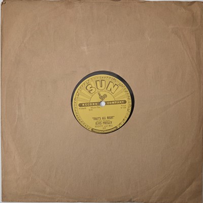 Lot 97 - ELVIS PRESLEY, SCOTTY & BILL - 'THAT'S ALL RIGHT' 78 SHELLAC - USA 1954 SUN RECORDS