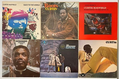 Lot 55 - CURTIS MAYFIELD & THE IMPRESSIONS LPS - 60'S 70'S UK/USA ORIGINALS + EARLY REPRESS