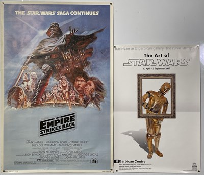 Lot 154 - STAR WARS - THE EMPIRE STRIKES BACK - ONE-SHEET STYLE B COMMERCIAL POSTER.