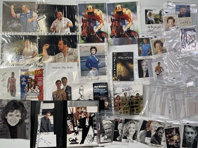 Lot 110 - FILM / TV / SPORT - LARGE QTY OF SIGNED CARDS AND PHOTOS.