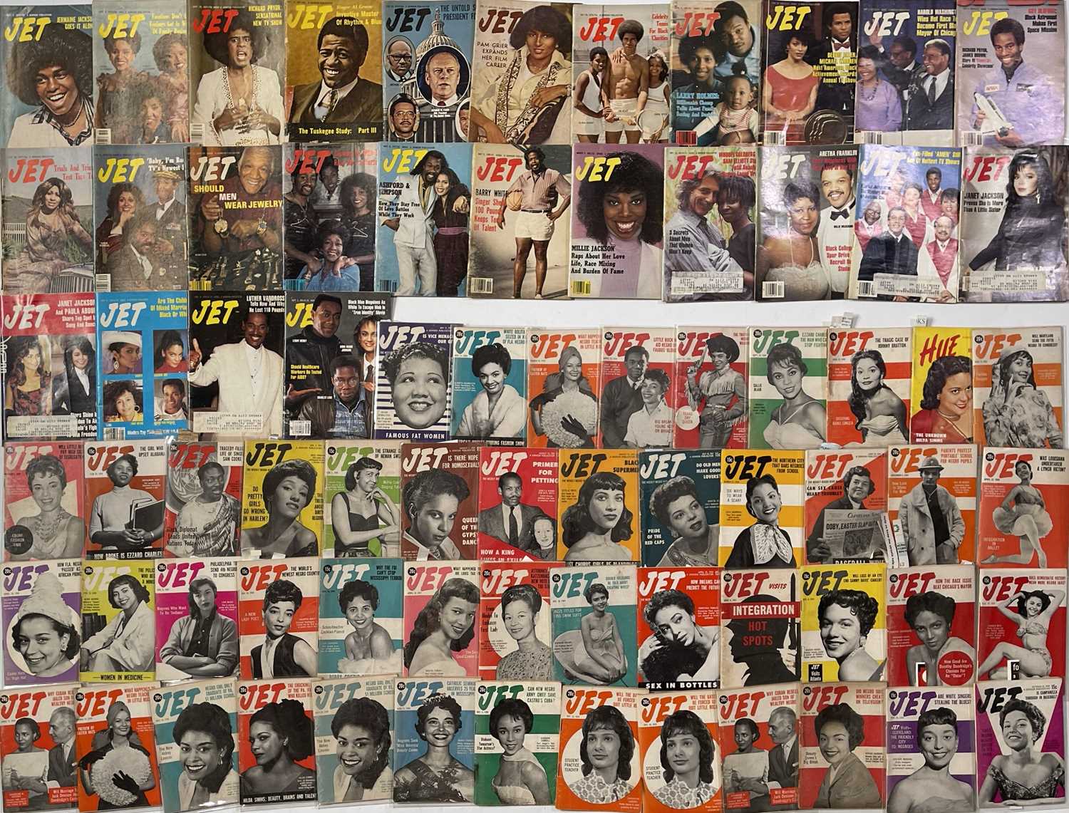Lot 43 - AFRICAN AMERICAN HISTORY - ARCHIVE OF 'JET' MAGAZINE.