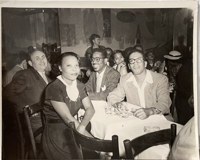 Lot 44 - AFRICAN AMERICAN HISTORY - BLUE NOTE AND OTHER JAZZ AND CABARET CLUBS - LARGE COLLECTION OF 1950S PHOTO SOUVENIRS.