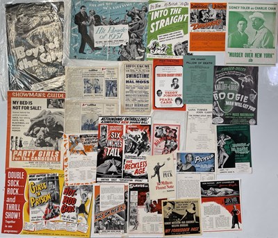 Lot 211 - FILM - CAMPAIGN BOOKS / LOBBY CARDS - 1950s TITLES INC EXPLOITATION.