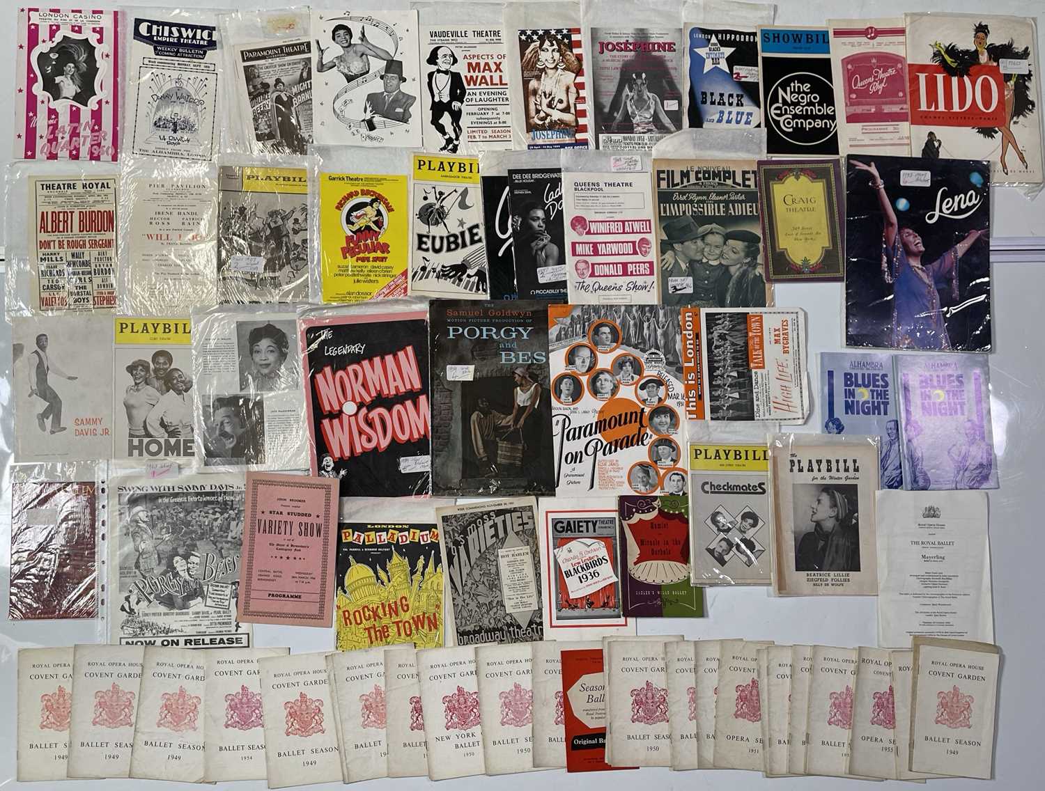 Lot 48 - 20TH C ENTERTAINMENT - HANDBILLS / PLAYBILLS / SHEET MUSIC ETC.