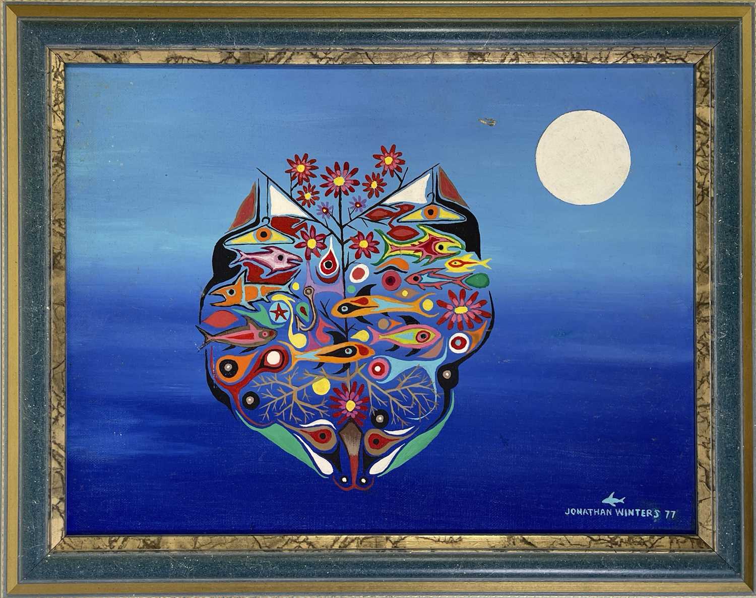 Lot 41 - JONATHAN WINTERS (1925-2013) - AN ORIGINAL PAINTING.