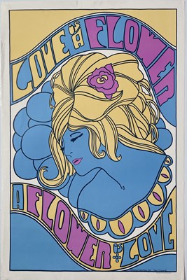 Lot 259 - WEST COAST PSYCHEDELIA - 1967 PANDORA PRODUCTIONS BLACKLIGHT POSTER.