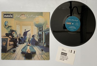 Lot 197 - OASIS - DEFINITELY MAYBE LP (CRE LP 169 - ORIGINAL UK DAMONT PRESSING)