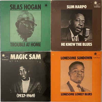 Lot 211 - UK BLUE HORIZON 'POST WAR MASTERS' LPS - SLIM HARPO, MAGIC SAM, SILAS HOGAN