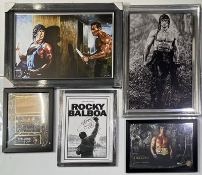 Lot 119 - FILM - SYLVESTER STALLONE SIGNED MEMORABILIA COLLECTION - MANY IN-PERSON SIGNED ITEMS.